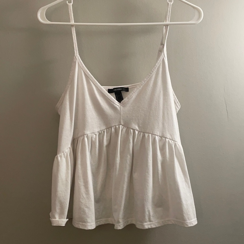 Forever 21 White Tank Top